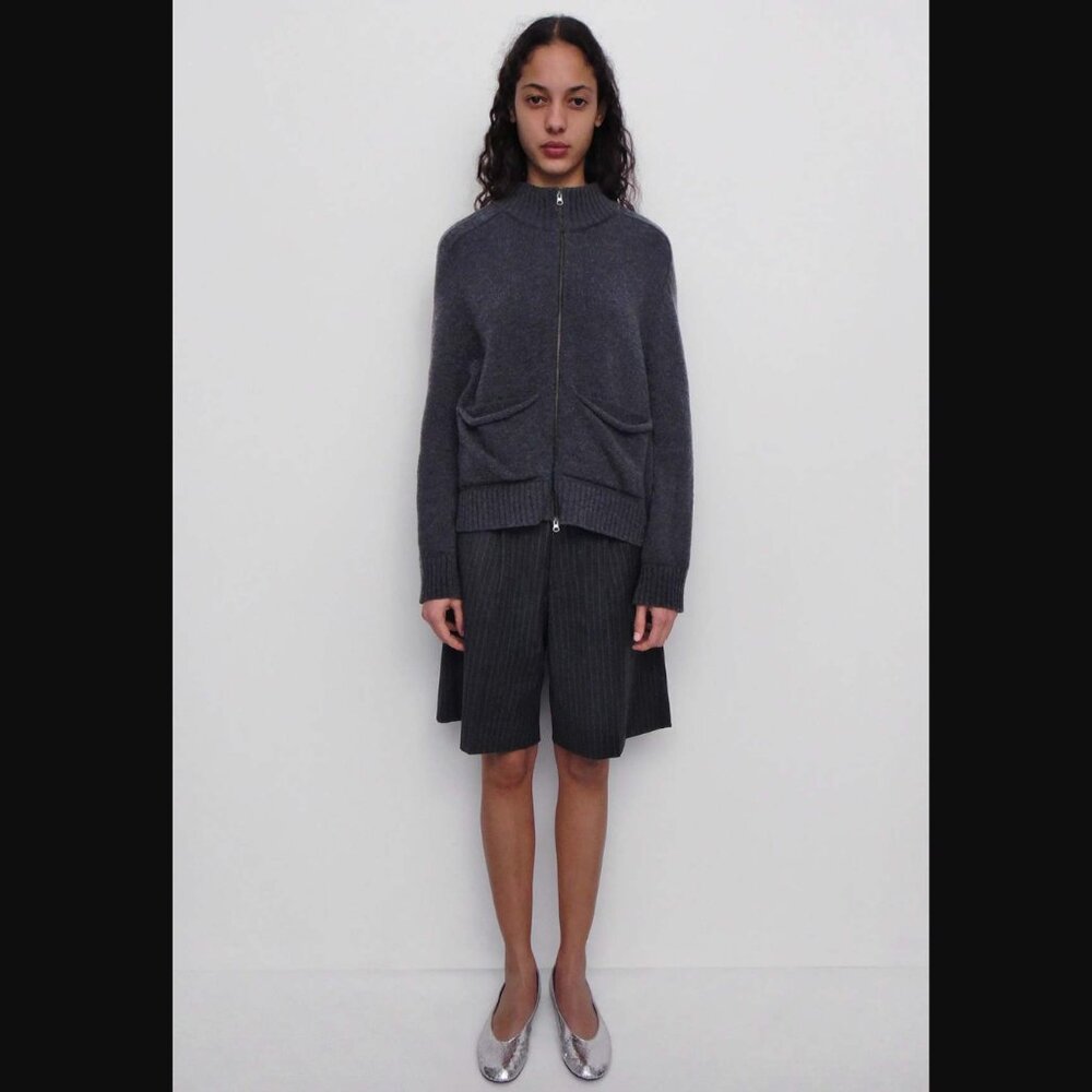 Gimaguas Gray Runner Sweater Jacket (100% Wool, size L) - Picture 8 of 15